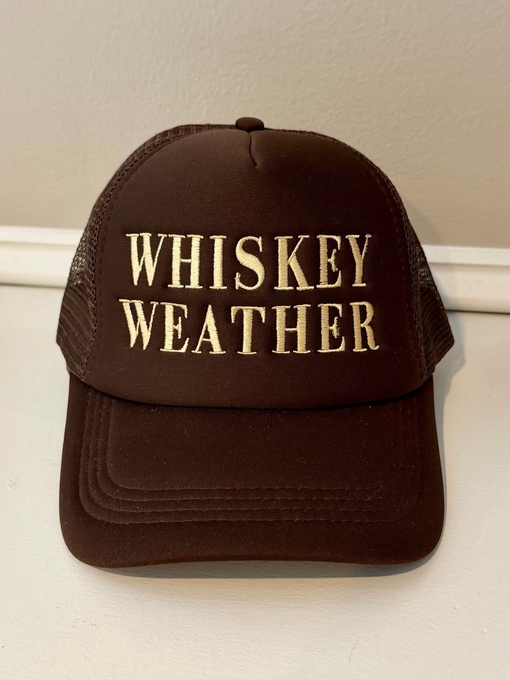 Panache Apparel Whiskey Weather Brown Trucker Hat Snapback